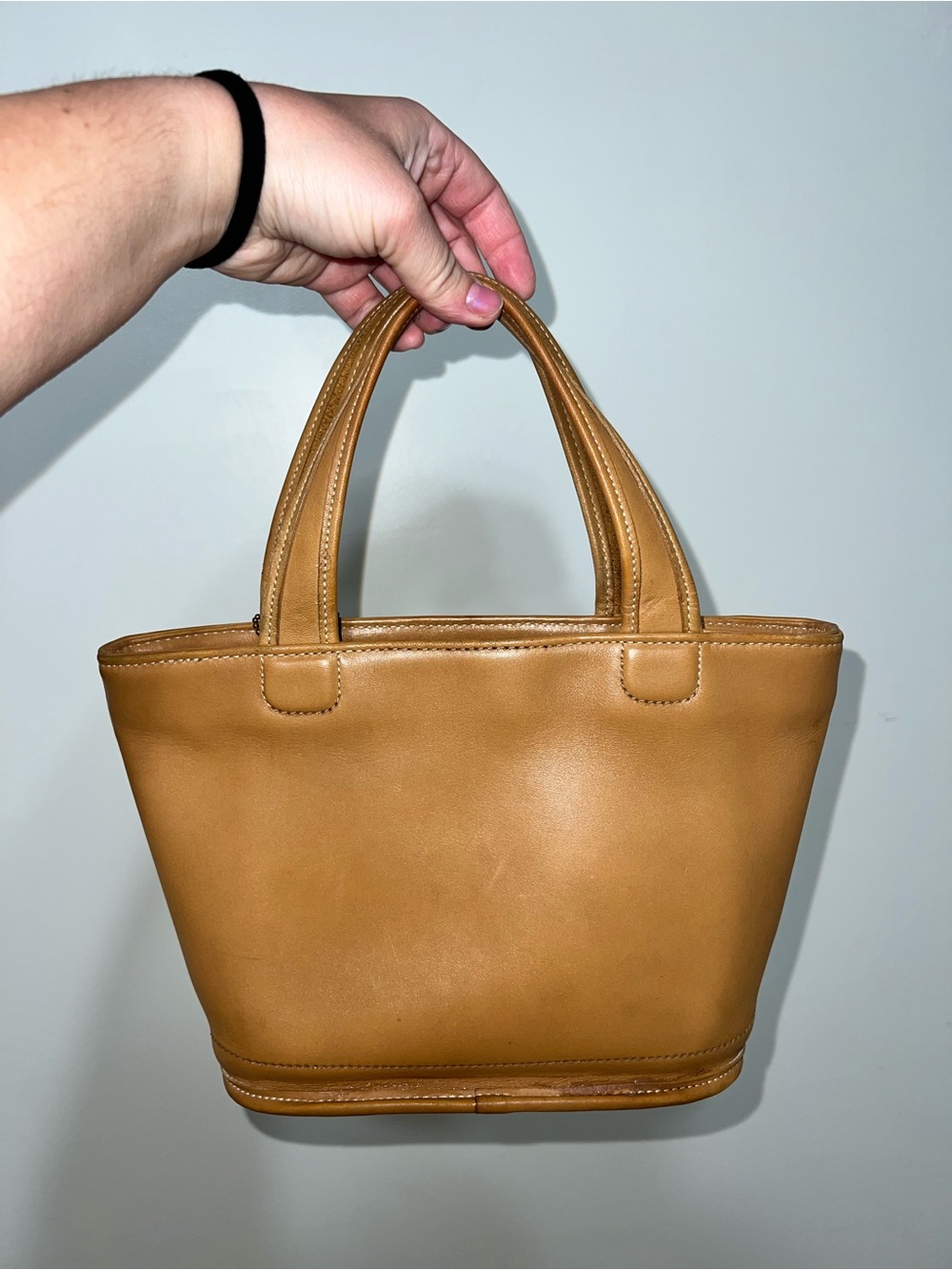 COACH Vintage Bleecker Small Basket Satchel / Mini Tote - Picture 2 of 6